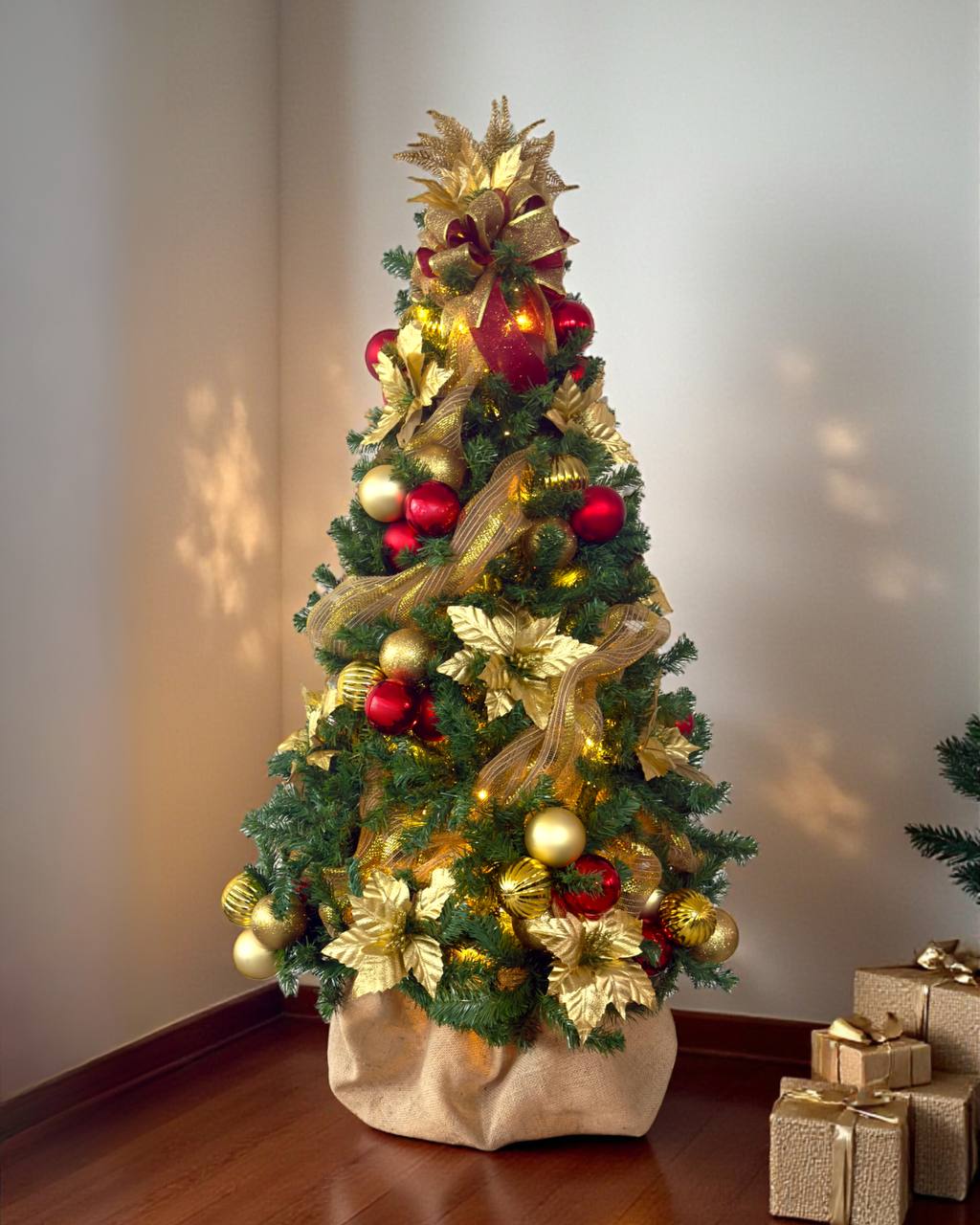 ÁRVORE DE NATAL DECORADA CLÁSSICA - 1.50MT