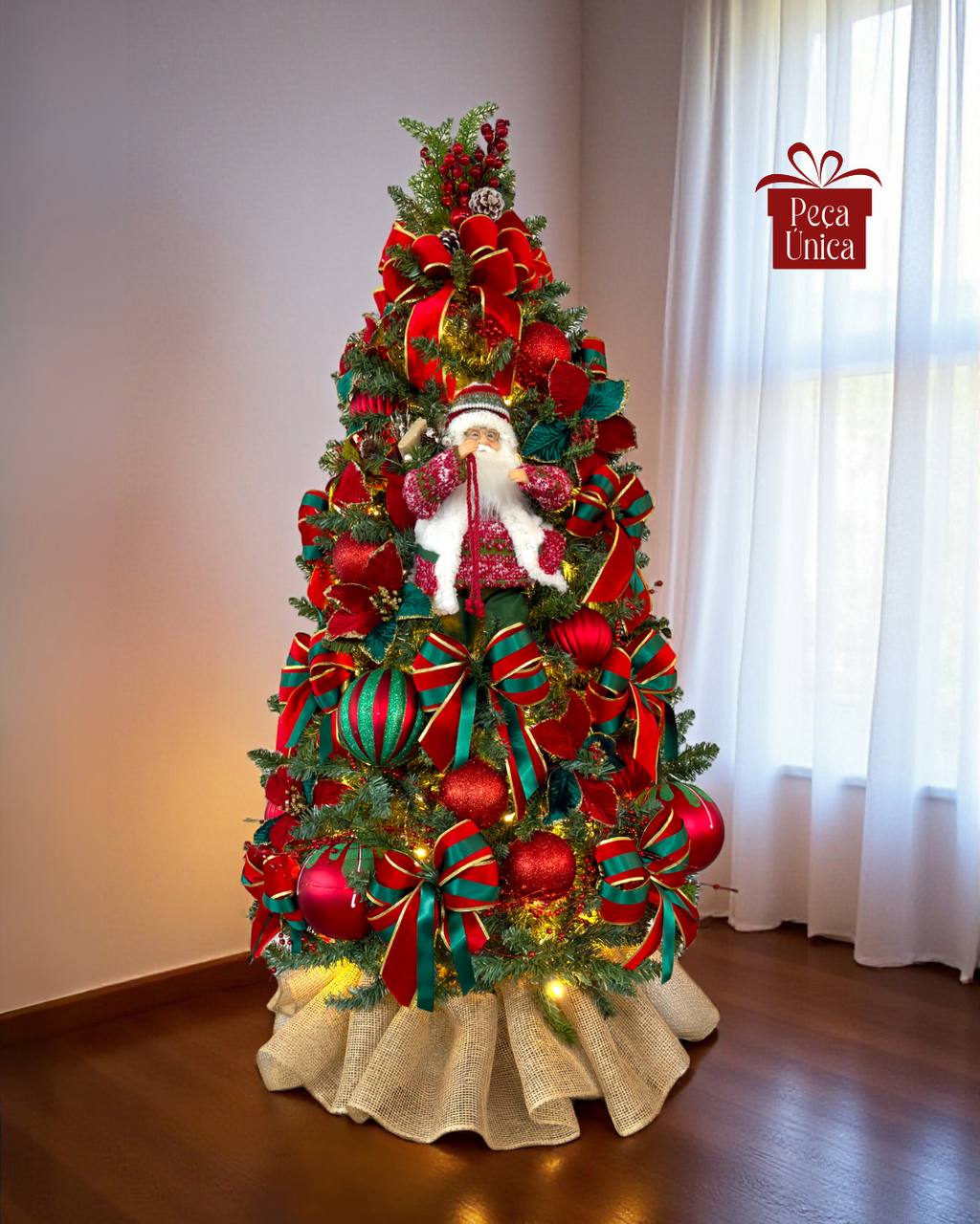 ÁRVORE DE NATAL DECORADA CLÁSSICA - 1.50MT