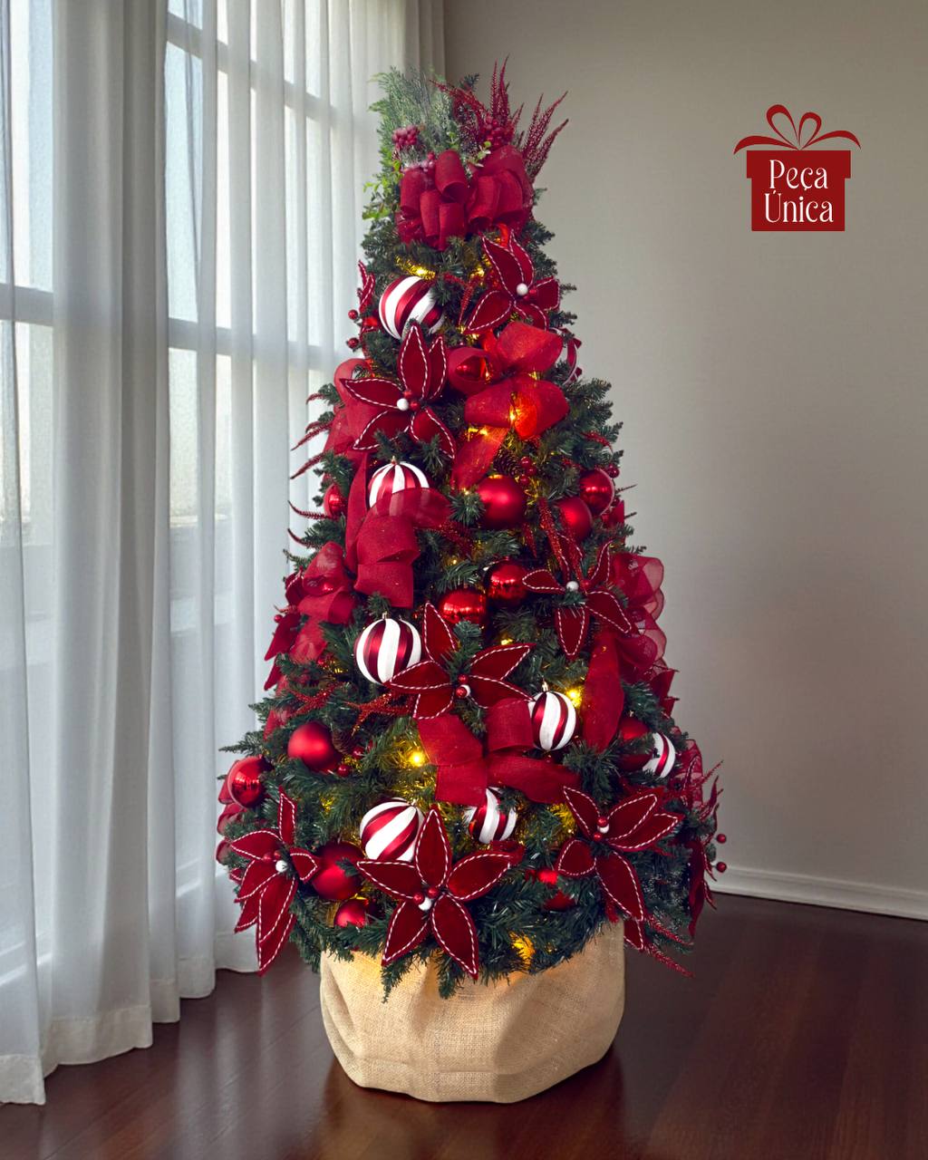ÁRVORE DE NATAL DECORADA CLÁSSICA - 1.50MT