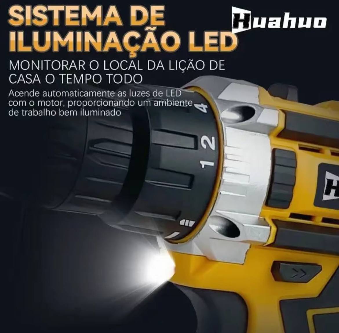 Furadeira Parafusadeira De Impacto Baterias 21v