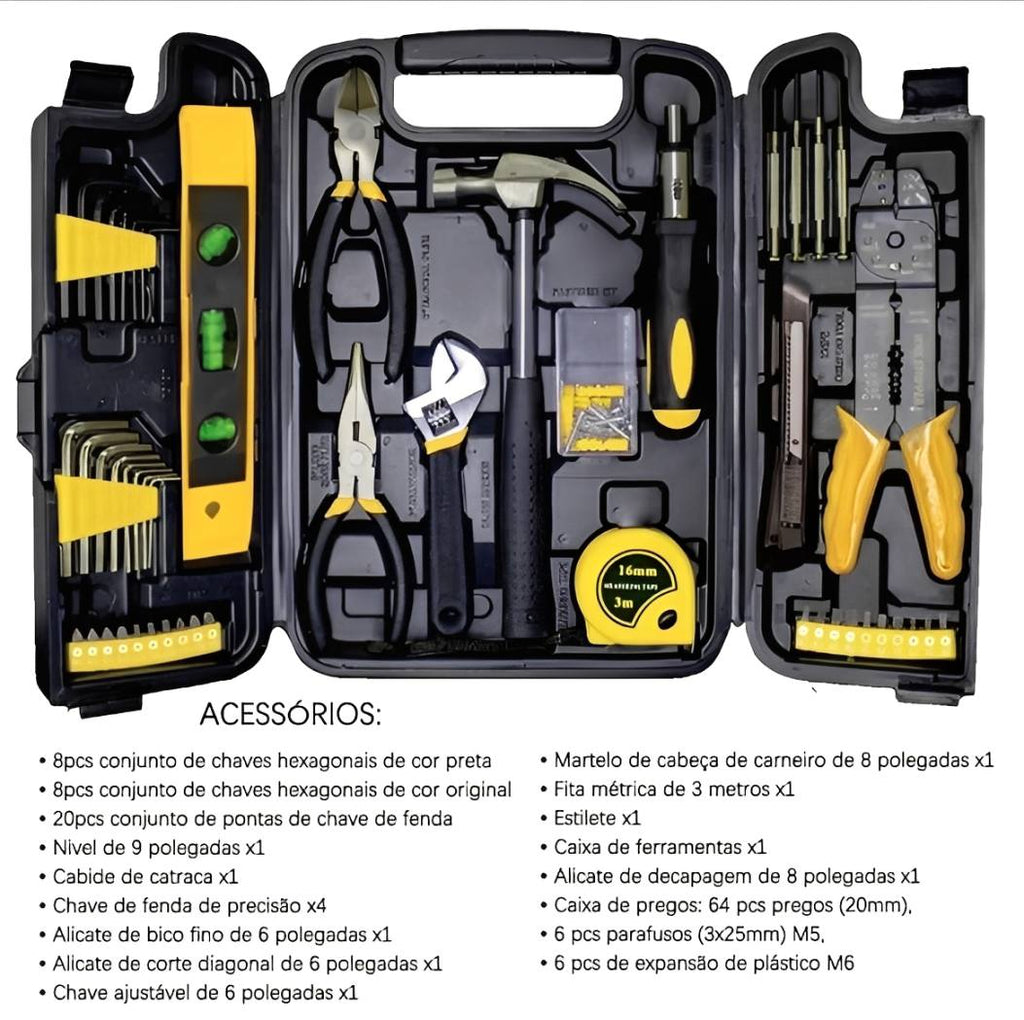 JOGO DE FERRAMENTAS 126PÇ