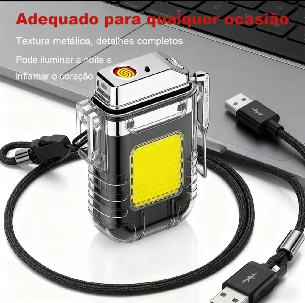 Isqueiro Elétrico Recarregável USB