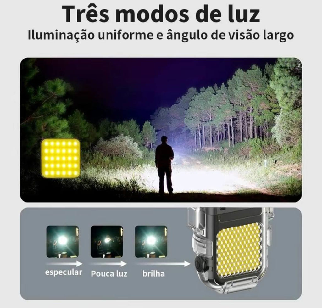 Isqueiro Elétrico Recarregável USB