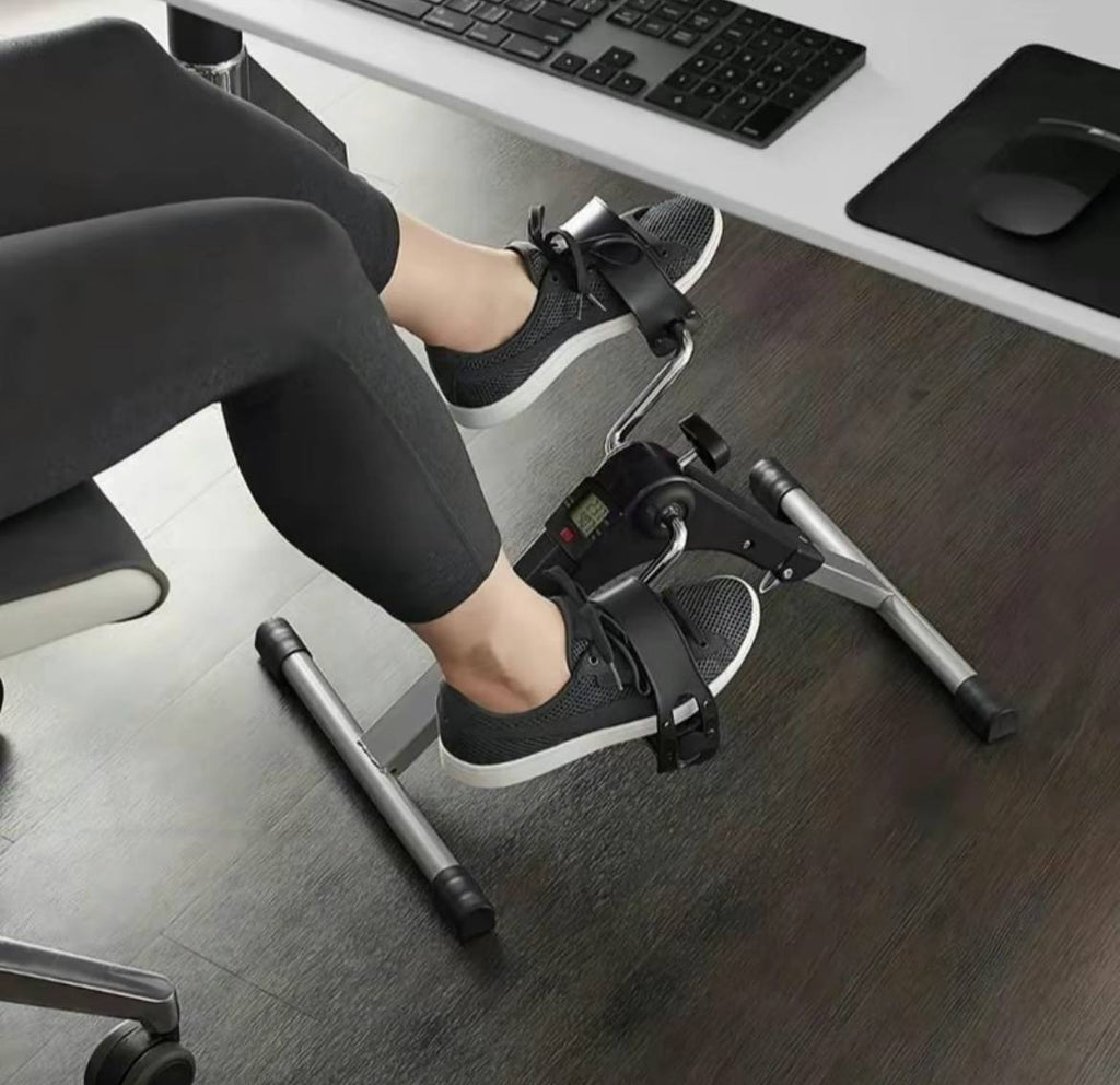 Mini Bicicleta Ergométrica Portátil Dobrável com Monitor Digital