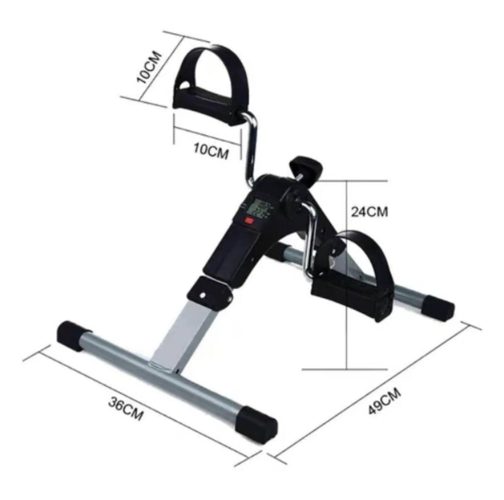 Mini Bicicleta Ergométrica Portátil Dobrável com Monitor Digital