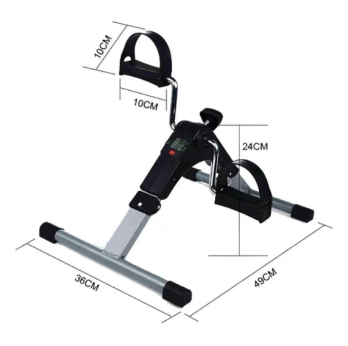 Mini Bicicleta Ergométrica Portátil Dobrável com Monitor Digital